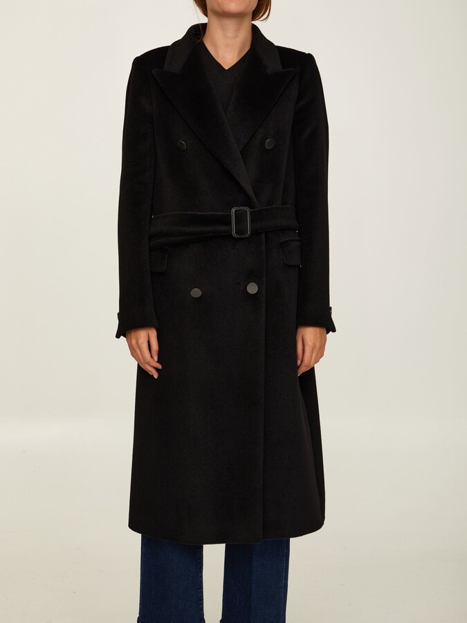 Tagliatore Angora Wool Coat ShopStyle