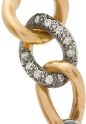 hum Diamond, 18kt Gold & Sterling-silver Drop Earrings - Silver Gold