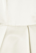 Thumbnail for your product : Miu Miu Pleated silk-faille dress