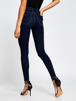 Thumbnail for your product : River Island Molly Mid Rise Denim Jeggings - Dark Blue