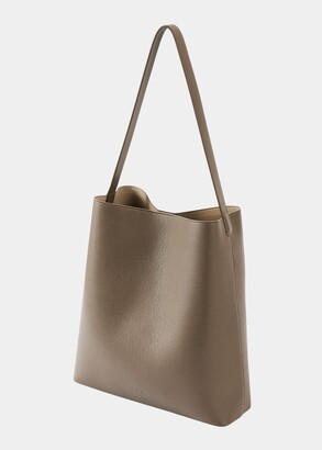 Aesther Ekme Sac Grain Calf Leather Tote Bag In Taupe
