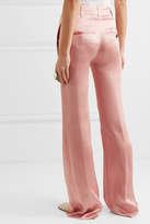 Thumbnail for your product : Ann Demeulemeester Satin Flared Pants - Pink