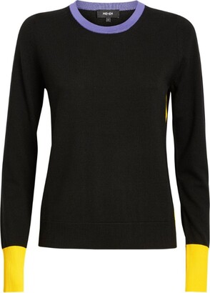 ME+EM Merino Colour-Block Sweater - ShopStyle Knitwear