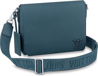 Louis Vuitton Circle Bicolor Leather Silver Tone Braided Bracelet