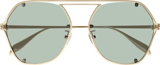 Alexander McQueen Sunglasses Irregular Frame Sunglasses