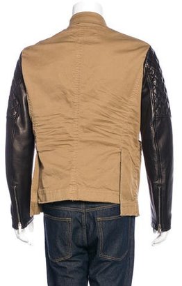 DSQUARED2 Leather-Trimmed Chore Jacket