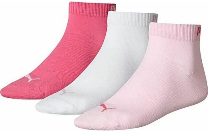 Puma Unisex Adult Quarter Training Ankle Socks (Pack of 3) (Pink) -  ShopStyle
