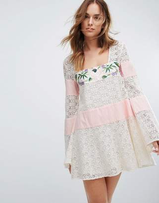 Majorelle Embroidered Lace Grove Dress
