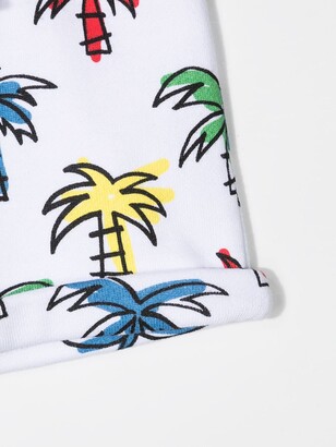 Stella McCartney Kids Palm Tree-Print Drawstring Shorts