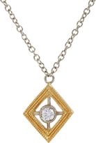 Thumbnail for your product : Cathy Waterman Frame Pendant Necklace-Colorless