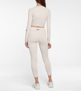 Thumbnail for your product : Reebok x Victoria Beckham Cropped technical-jersey leggings