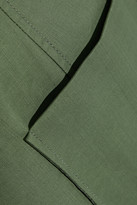 Thumbnail for your product : Iris & Ink Dora Double-breasted Cotton-blend Canvas Blazer