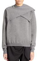 Thumbnail for your product : J.W.Anderson Sleeve-Wrap Wool Sweater