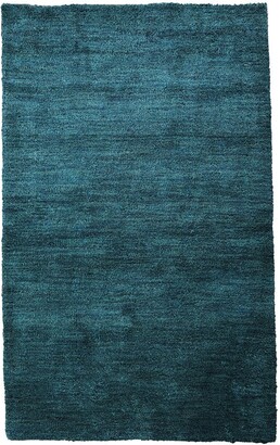 Etsy Hand Knotted Gabbeh Silk Mix Area Rug Solid Light Blue Bbh Homes Bblsm111
