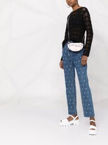 Thumbnail for your product : RED Valentino Long-Sleeve Pointelle-Knit Top