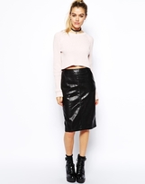 Thumbnail for your product : Glamorous PU Pencil Skirt - Black