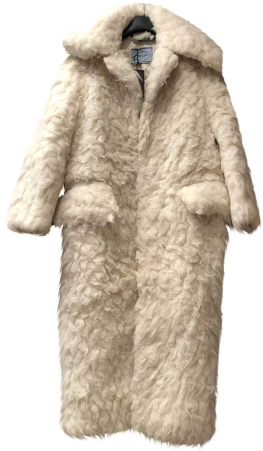 Prada White Fur Coats - ShopStyle