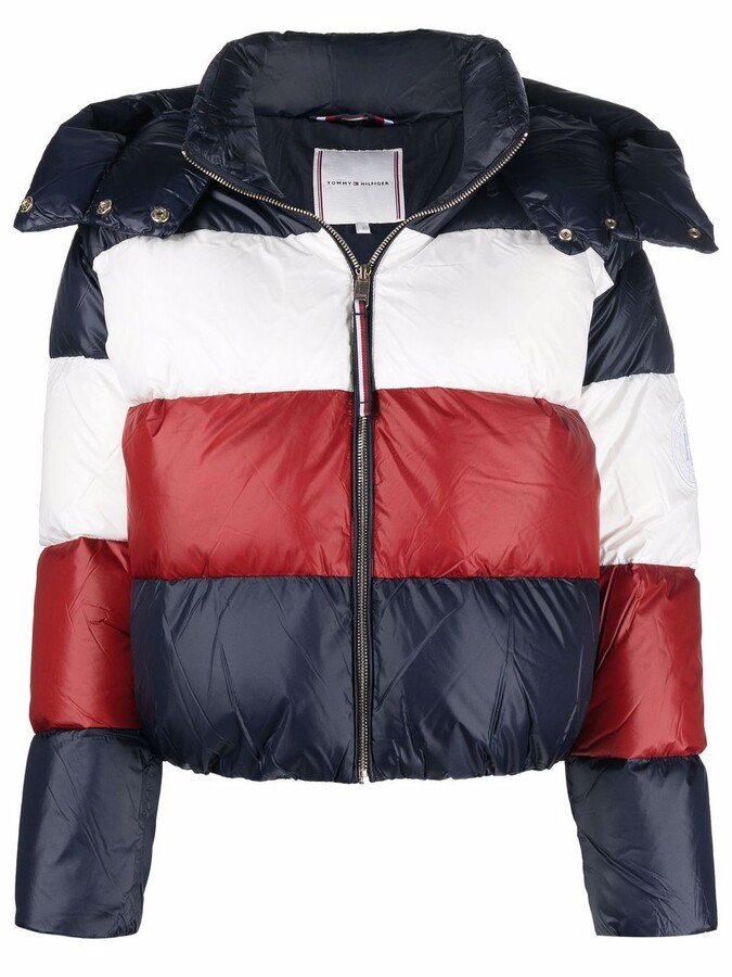 Tommy Hilfiger Striped Padded Puffer Jacket -