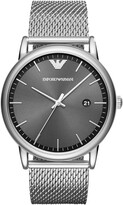 Thumbnail for your product : Emporio Armani AR11069 Men's Date Bracelet Strap Watch, Silver/Grey