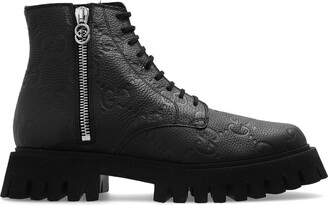 Gucci Orange The North Face Edition Lace-Up Boots - ShopStyle