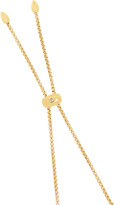Thumbnail for your product : Monica Vinader Esencia hammered gold-plated topaz necklace