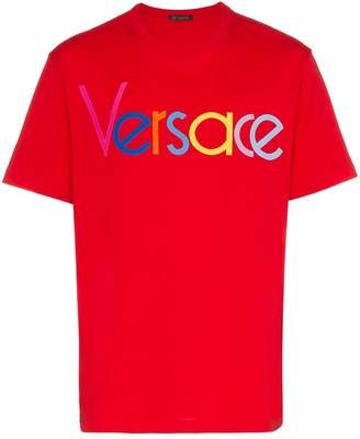 Versace Embroidered logo T-shirt