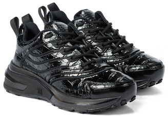 Givenchy Giv 1 croc-effect leather sneakers - ShopStyle