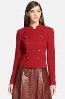 Thumbnail for your product : Lafayette 148 New York 'Harmony' Wool Crepe Double Breasted Jacket