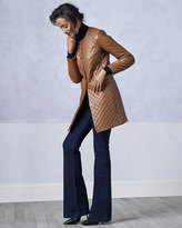 Thumbnail for your product : Neiman Marcus Quilted Long Leather Jacket