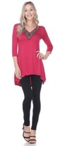 Thumbnail for your product : White Mark Women's Tonya Embellished Tunic top