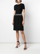 Thumbnail for your product : Carolina Herrera Contrast Details Knitted Dress