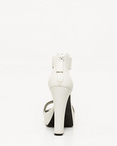 Thumbnail for your product : Le Château Faux Leather Block Heel Sandal