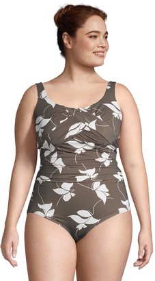 lands end plus swimwear