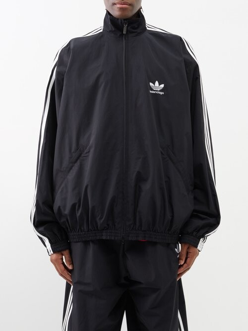 Balenciaga X Adidas Trefoil Oversized Shell Jacket - ShopStyle