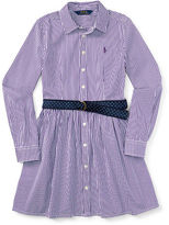 Thumbnail for your product : Ralph Lauren Striped Cotton Shirtdress