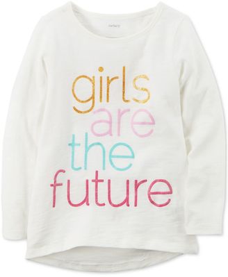 Carter's Girls Are The Future Graphic-Print Cotton T-Shirt, Little Girls (4-6X) and Big Girls (7-16)