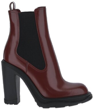 alexander mcqueen heeled boots