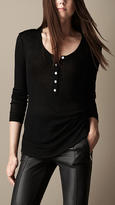 Thumbnail for your product : Burberry Lightweight Wool Blend Henley