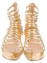 Thumbnail for your product : Christian Louboutin Metallic Leather Caged Sandals