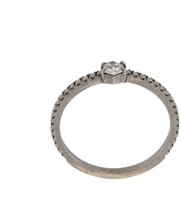Thumbnail for your product : Eva Fehren 18kt white gold Nazca stacking ring