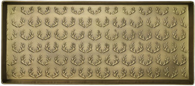 Home Furnishings by Larry Traverso Antler 30 in. x 13 in. Indoor Boot Tray