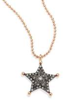 Thumbnail for your product : Sherriff Star Champagne Diamond & 14K Rose Gold Pendant Necklace