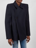 Thumbnail for your product : Balenciaga Structured Shoulder Peacoat - Navy