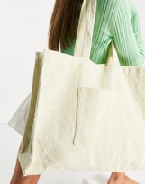 Thumbnail for your product : South Beach towelling tote in cream