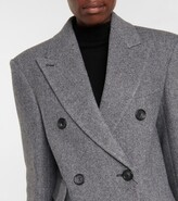 Thumbnail for your product : Sportmax Fulvia herringbone wool-blend coat