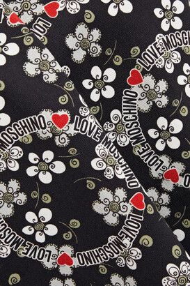 Love Moschino Floral-print Denim Mini Dress
