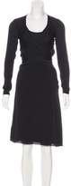 Thumbnail for your product : L'Agence Silk Tassel-Trimmed Dress