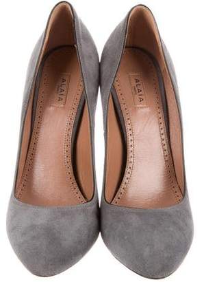 Alaia Pointed-Toe Suede Pumps