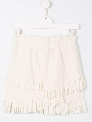 Une Fille frayed skirt