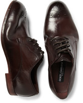 Thumbnail for your product : Dolce & Gabbana Washed-Leather Brogues
